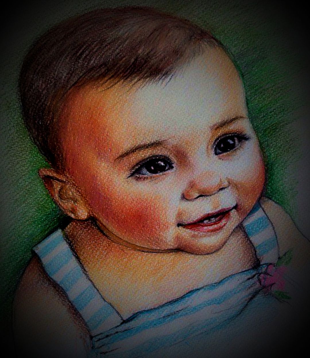 Cute baby pencil sketch Onesie by Suganthi Gopal - Fine Art America